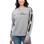 Women's G-III 4Her by Carl Banks Gray Los Angeles Kings Penalty Box Pullover Sweatshirt